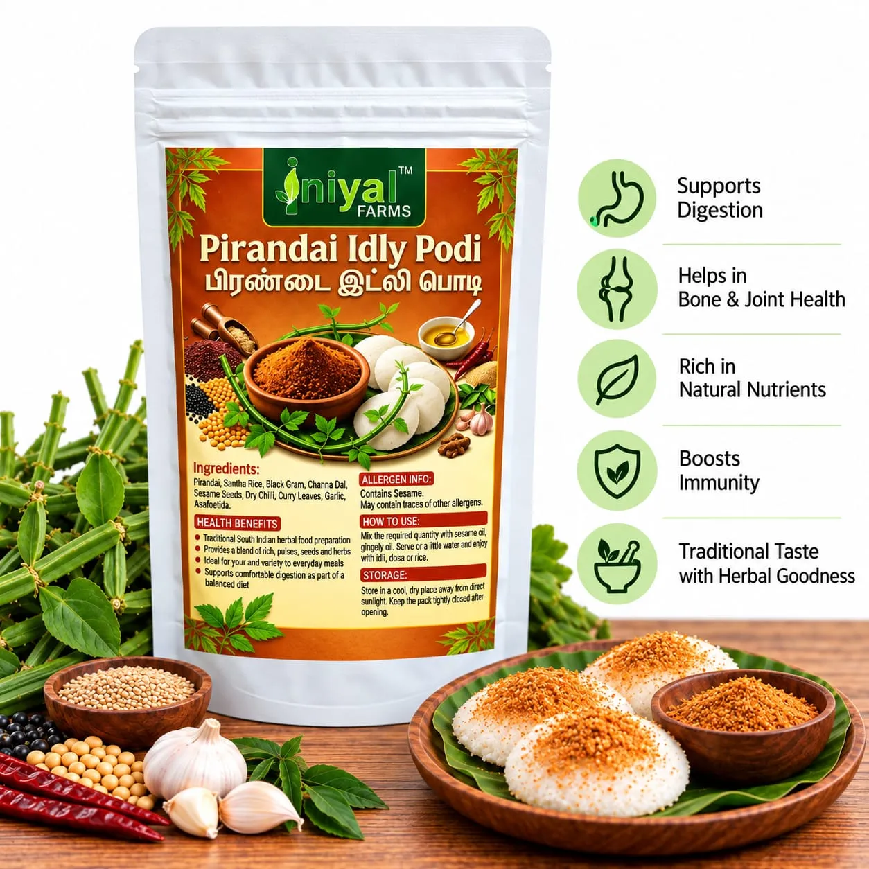Pirandai Idly Powder